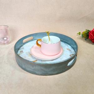Plateau en émail en gros, plateau en émail pour articles cadeaux, plateau en émail au design rétro - Product Image 1