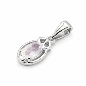 Colgante Ovalado Minimalista de Plata de Ley con Rodio y Piedra Lunar Arcoíris - Amuleto de Collar Minimalista Hecho a Mano con Gema - Product Image 4