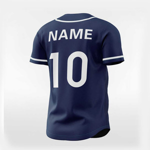 Maillot de baseball à coupe classique fabriqué en usine pour vêtements de sport, maillot de baseball à couleurs contrastées à prix raisonnable, maillot de sublimation - Product Image 5