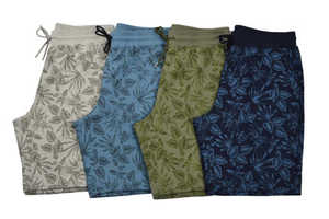 Pantalones Cortos de Playa con Estampado Floral para Hombre, Cintura Media, Cordón Ajustable, Secado Rápido, Casuales, Tipo Bermuda, 100% Poliéster Tejido - Product Image 2