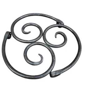 ที่รองหม้อทองเหลืองลายใบปาล์มแบบโปร่ง ทนความร้อน ใช้สำหรับวางหม้อในครัว - Product Image 3