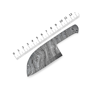 Prime Crafts International OEM Hoja de Acero de Damasco Personalizada en Blanco, con Borde Recto y Punta Caída, Multifuncional para Fabricación de Cuchillos - Product Image 5