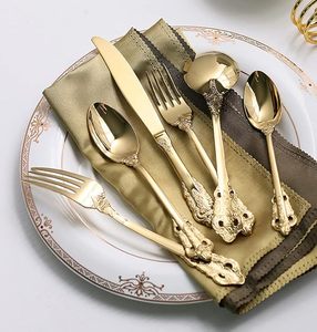 Juego de cubiertos metálicos elegantes de gran calidad a un precio razonable con acabado pulido a espejo para cenas familiares y negocios de catering. - Product Image 4