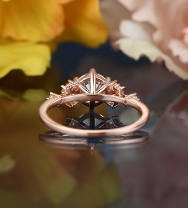 Round Cut Moissanite <b>Ring</b> 925 Sterling <b>Silver</b> <b>Solitaire</b> Engagement <b>Ring</b> Elegant Minimalist Wedding Jewelry Gift for Her - Product Image 2