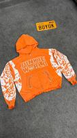 Sudadera con capucha y cremallera personalizada para invierno, 100% algodón orgánico, forro polar transpirable, 500 GSM, logotipo personalizado OEM, cremallera de alta calidad para hombre