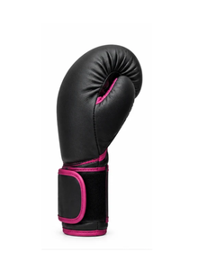 Guantes de Boxeo Negros, Guantes de Entrenamiento de Dedos Completos, Correa de Muñeca con Gancho y Bucle, Cuero Transpirable para Sparring - Product Image 3