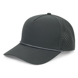 Gorra de béisbol de perfil alto al por mayor con perforación láser multicolor y cierre snapback para entrenamiento en gimnasio y senderismo - Product Image 3