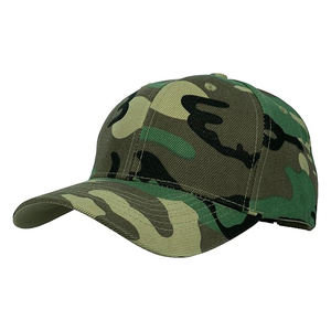 Casquettes de baseball respirantes et imperméables à 5 panneaux, design camouflage, 100 % coton, vierges, sportives, pour le golf et les sports de plein air, personnalisables, direct usine - Product Image 1