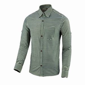 Camisa clásica bávara gris para hombre, estilo Oktoberfest, de algodón, manga larga, tallas S a 4XL - Product Image 1