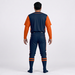 ชุดเบสบอลชาย เสื้อเจอร์ซีย์สีพื้น แขนครึ่งตัว คอวี ติดกระดุม ผ้าโพลีเอสเตอร์ 100% ระบายอากาศ ต้านเชื้อแบคทีเรีย น้ำหนัก 240 กรัม เหมาะกับทุกฤดู - Product Image 3