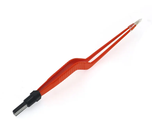 Pinzas bipolares de bayoneta de acero inoxidable, manuales, de 7.75 pulgadas, activadas con el pie, instrumentos quirúrgicos amarillos de Ariston en venta - Product Image 3