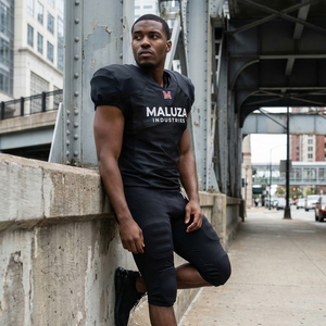 Ensemble complet d'uniformes de football américain personnalisés par sublimation, short respirant en maille extensible 4 directions, équipement de performance, vente en gros pour hommes - Product Image 6