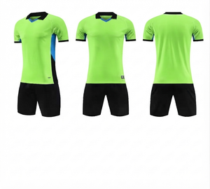 Uniforme de Fútbol Personalizado Verde Neón de Alta Calidad, Malla de Poliéster, Ropa Deportiva Personalizada para Clubes, Ligera, de Secado Rápido, Unisex - Product Image 1