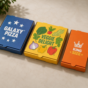 Cajas de Pizza Cuadradas Plegables Ecológicas Impresas Personalizadas con Diseño UV, Empaque de Cartón Kraft Reciclable para Servicios de Alimentos - Product Image 3
