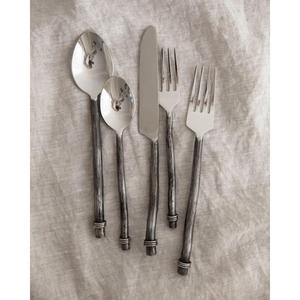 ชุดช้อนส้อมสไตล์เกาหลี ขัดเงาแบบกระจก และแบบโบราณ 5 ชิ้น ชุดอุปกรณ์รับประทานอาหาร ราคาขายส่ง - Product Image 1