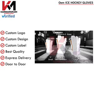 Guantes de Hockey Personalizados, Guantes de Protección Ajustables para Entrenamiento y Partido, Equipo Duradero OEM - Product Image 5
