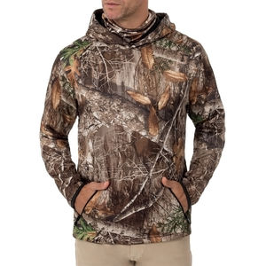 Sweat à capuche de chasse pour homme avec cache-cou intégré, veste de chasse d'hiver camouflage, vêtements de tir en plein air, équipement tactique léger OEM - Product Image 4