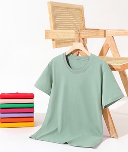 Bangladesh CN Factory Price Custom Logo Embroidery OEM 180G Pure Cotton Shoulder Solid Color <b>Men</b> T <b>Shirt</b> - Product Image 4