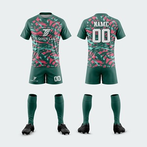 Conjunto de Uniforme de Rugby para Hombre, 100% Poliéster, Transpirable, Cintura Elástica, Nombre del Equipo Personalizado, Ecológico, Antibacteriano, Manga Corta - Product Image 4