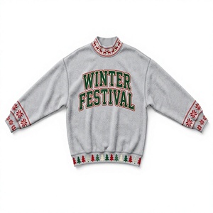 Sudadera de cuello alto con estampado de letras para mujer, de algodón tejido, informal de invierno, de manga larga, diseño transpirable - Product Image 4
