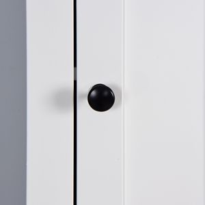 15.75X11.81X66.93 pollici soggiorno armadio in legno con 6 ripiani e 2 porte per il bagno di stoccaggio del pavimento - Product Image 3