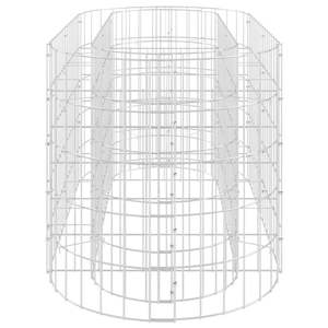 Jardinera Elevada de Gabión de Hierro Galvanizado Plateado de 47.2 x 19.7 x 19.7 Pulgadas para Macetas y Jardineras - Product Image 5