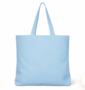 Light Blue Canvas Tote <b>Bag</b> <b>Large</b> Size <b>Shoulder</b> Handle Shopping <b>Bag</b> Daily Use Reusable Cotton Cloth tote <b>Bag</b> printed - Product Image 1