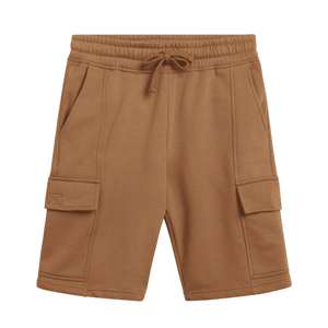 Pantalones Cortos de Felpa Casuales para Hombre 2026, Estilo Urbano, Transpirables, de Algodón de Secado Rápido, Cintura Elástica, Tejido Sólido - Product Image 1