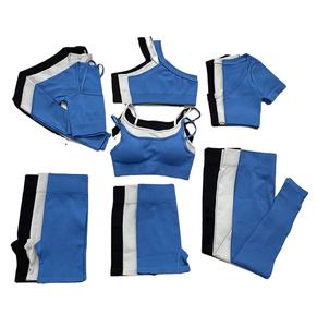 Vêtements de sport professionnels pour femmes, tenue de sport de gym, séchage rapide, respirante, extensible, taille haute élastique, ensemble de yoga trois pièces - Product Image 6