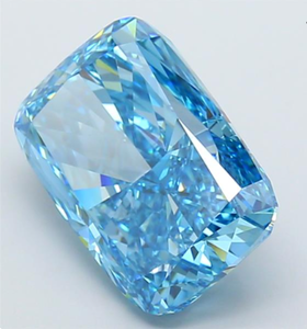Diamante Cultivado en Laboratorio con Certificación IGI, Corte Cojín Alargado de 9.07 CT, Color Azul Intenso Fantasía, Claridad VVS2, Diamante CVD LG 728573396 ROYAL - Product Image 3