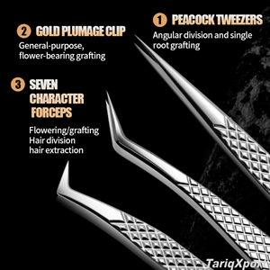 Pinzas de Acero Inoxidable de Alta Precisión para Extensión de Pestañas, Diseñadas Especialmente para Esteticistas de Pestañas para Separar las Pestañas - Product Image 3