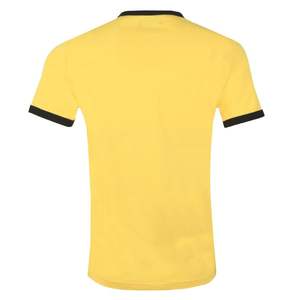 Camisetas de primera calidad para niños, 240 g/m², camiseta amarilla lisa, camiseta con cuello redondo para hombre, nueva llegada, cuello grueso, corte holgado y extragrande. - Product Image 6