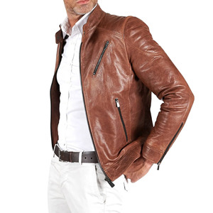Chaqueta de Cuero para Hombre, Diseño Único, Última Moda, Servicio OEM, Alta Calidad, Impermeable y Resistente al Viento, Precio Razonable - Product Image 6