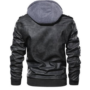 Chaqueta de Cuero Genuino Unisex de Marca Personalizada, Cortavientos, Transpirable, Ecológica, Tallas Grandes, Logotipo Personalizado, Estilo Urbano - Product Image 3