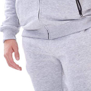 Survêtement d'entraînement pour homme en polyester/coton, à capuche, uni, respirant, poids moyen, dernière conception, streetwear OEM - Product Image 4