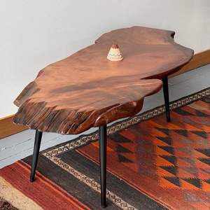 Table basse en bois esthétique, conçue avec un aspect bois naturel pour des intérieurs chaleureux - Product Image 4