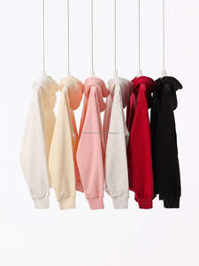 Sweats à capuche brodés pour hommes Sweats à capuche vierges en coton polaire French Terry Tissu tricoté pour sweats à capuche - Product Image 5