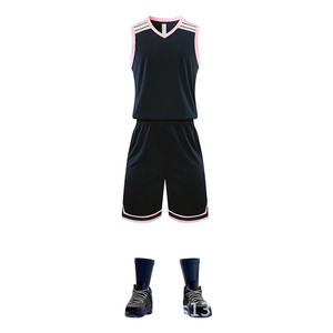 Conjunto de Uniforme de Baloncesto Sublimado Personalizado, Sin Mangas, Cuello en V, con Ribete Amarillo y Morado, Absorbente de Humedad, Unisex, para Adultos, de Poliéster - Product Image 2