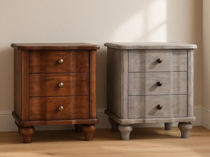 Nouvelle conception d'usine, table de chevet moderne en bois écologique avec tiroirs, table de chevet pour chambre à coucher, produit artisanal en gros - Product Image 3