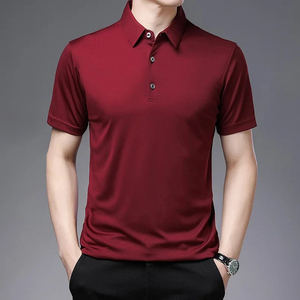 Camisetas de Golf Transpirables, Sólidas, de 220 Gramos, al por Mayor, Ecológicas, de Alta Calidad, de Poliéster/Algodón, Personalizadas con Bordado para Hombre - Product Image 2