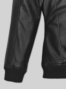 Men's <b>Black</b> PU Leather <b>Jacket</b> Turn-down Collar Zipper Closure Moto Biker Style Regular Fit Autumn Wear - Product Image 3