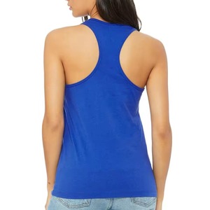 บริการ OEM เสื้อกล้ามผู้หญิงสีพื้นแบบไม่มีแขน ทรงเข้ารูป คอกว้าง ผ้าริบถัก เสื้อกล้ามแบบพื้นฐาน - Product Image 3