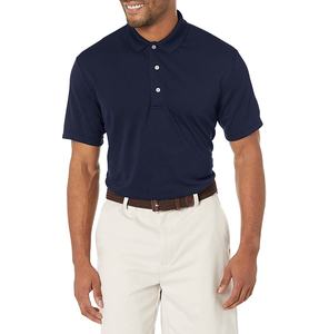 T-shirts à manches courtes pour hommes de haute qualité OEM Polos décontractés respirants avec impression de logo personnalisé Motif solide - Product Image 1