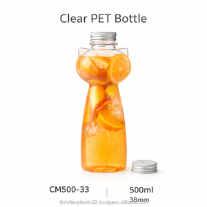 500ml PET Cat <b>Bottle</b> CM500-32.5 38mm Neck Plastic <b>Bottle</b> for Juice <b>Smoothie</b> Beverage Global Shipping - Product Image 2