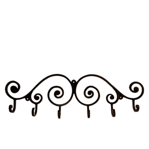 Handmade Decorative Aluminum Metal Unique Shape Black Finished Sets Of 3 Wall Mounted Hanger Home Accent - Product Image 6