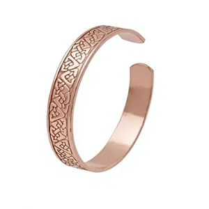 Vintage Intricate Twisted <b>Wire</b> Triple Pure Copper Wristband Fashionable Metal Jewelry Exquisite Design - Product Image 5