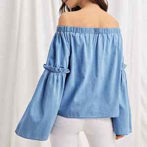 Tops de Mezclilla de Primera Calidad en Oferta, Ligeros, Transpirables y Ecológicos, Tops de Mezclilla de Moda para Mujer - Product Image 4