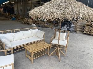 Sombrilla de Playa Ecológica de Bambú con Toldo de Hojas de Palma para Hoteles, Resorts, Jardines y Espacios Exteriores - Product Image 3