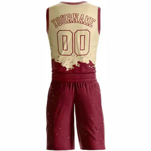 Conjunto de Camiseta y Pantalones Cortos de Baloncesto para Hombre, Bordado, Transpirable, Antibacterial, Diseño Personalizado, Tallas Grandes, Estampado - Product Image 6