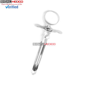 Seringue d'aspiration dentaire 1,8 ml réutilisable, manuelle, en acier inoxydable, instrument chirurgical dentaire professionnel pour anesthésie locale - Product Image 4